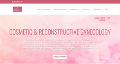 Desktop Screenshot of cosmeticlasergynecology.com