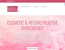 Tablet Screenshot of cosmeticlasergynecology.com